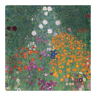 Foto 1 | Cuadro Decorativo - Fine Art Tj - Jardín Florido - Gustav Klimt - Arte Moderno - Impresión En Lienzo