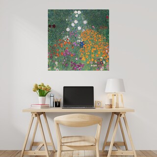 Foto 2 | Cuadro Decorativo - Fine Art Tj - Jardín Florido - Gustav Klimt - Arte Moderno - Impresión En Lienzo