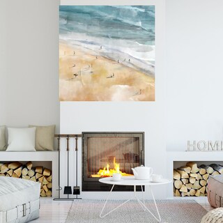 Foto 4 | Cuadro Decorativo - La Playa - Studio Arts - Arte Paisaje - Impresión En Lienzo - Fine Art Tj