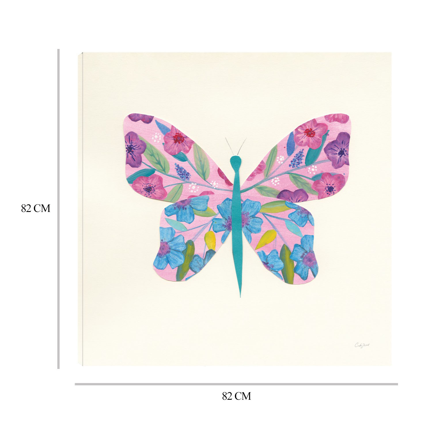 Foto 6 | Cuadro Decorativo Fine Art Tj Jardín De Mariposa Ii