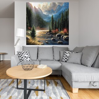 Foto 4 | Cuadro Decorativo - La Llamada - Chuck Black - Arte Paisaje - Impresión En Lienzo - Fine Art Tj