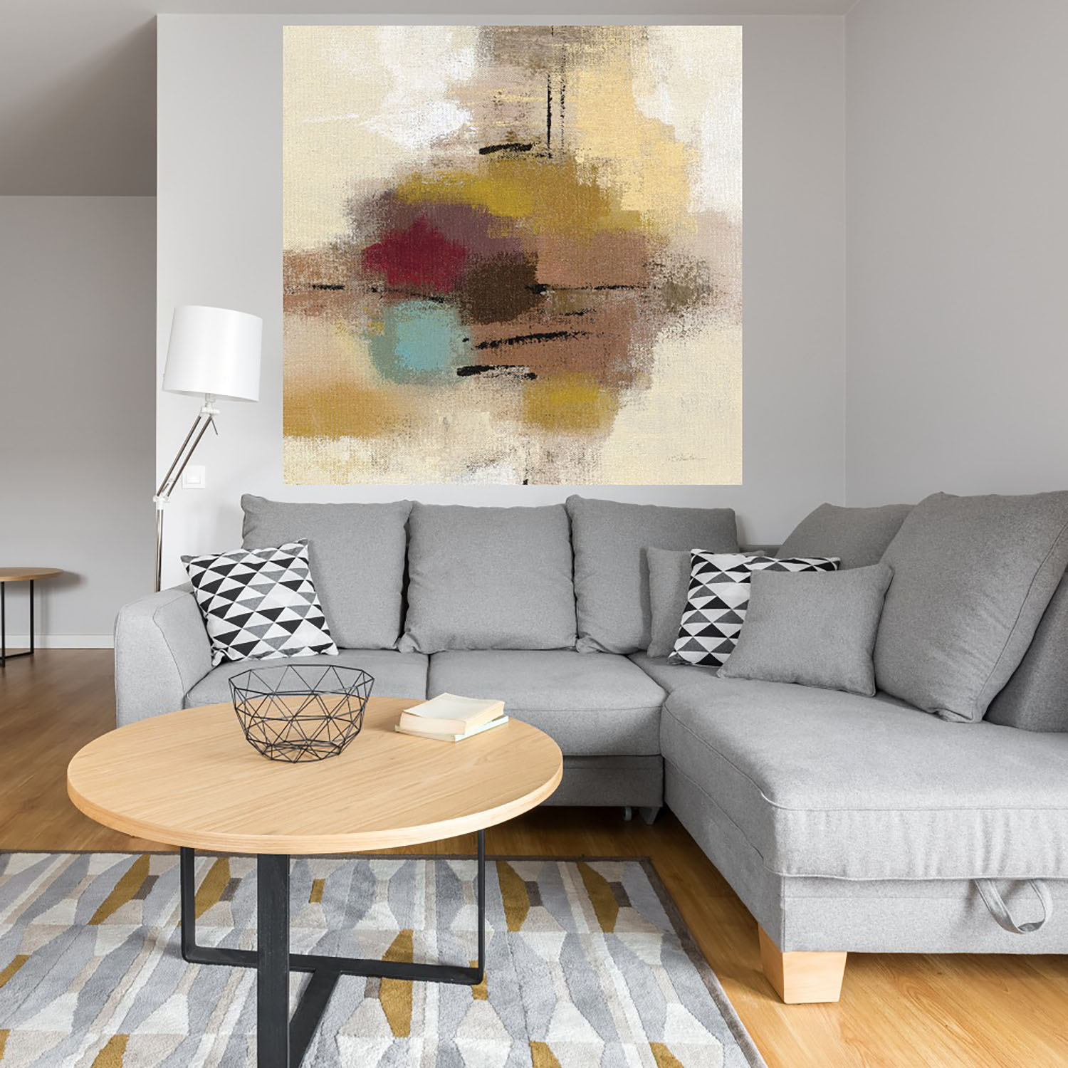 Foto 4 | Cuadro Decorativo - Guinda Abstracto I - Silvia Vassileva  - Arte Moderno - Impresión En Lienzo - Fine Art Tj