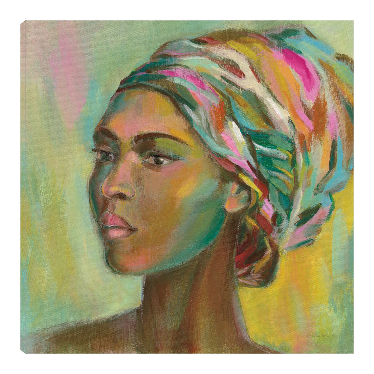 Foto 2 pulgar | Cuadro Decorativo Fine Art Tj Mujer Africana Ii Silvia Vassileva Arte Moderno Impresión en Lienzo