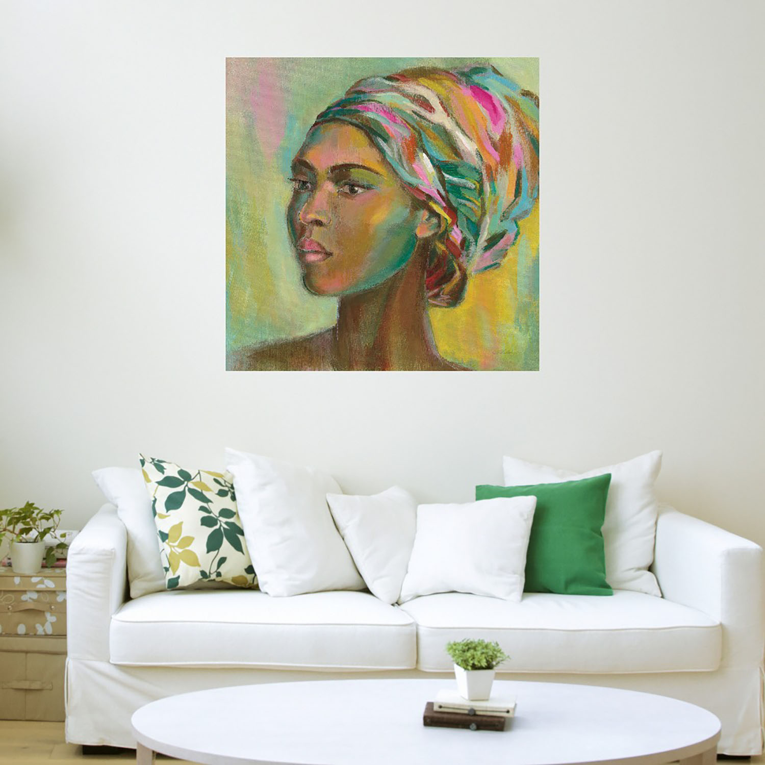 Foto 4 pulgar | Cuadro Decorativo Fine Art Tj Mujer Africana Ii Silvia Vassileva Arte Moderno Impresión en Lienzo