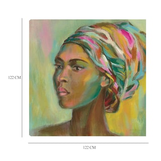 Foto 6 | Cuadro Decorativo Fine Art Tj Mujer Africana Ii Silvia Vassileva Arte Moderno Impresión en Lienzo