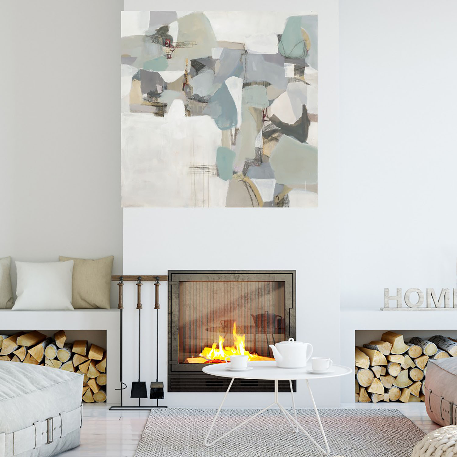 Foto 4 | Cuadro Decorativo Fine Art Tj Glaciar Terri Burris Arte Moderno Impresión en Lienzo