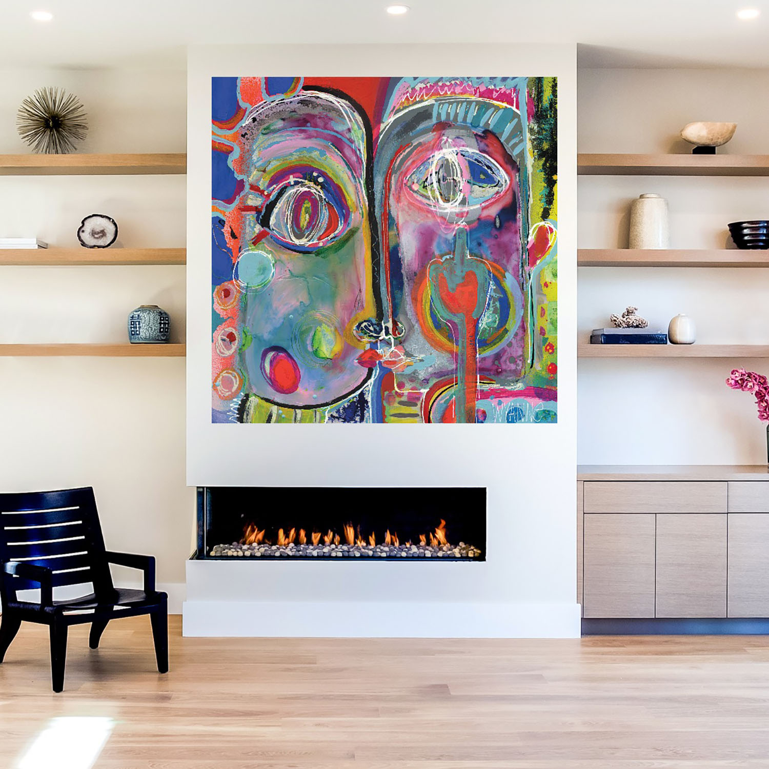 Foto 5 | Cuadro Decorativo Fine Art Tj Glaciar Terri Burris Arte Moderno Impresión en Lienzo