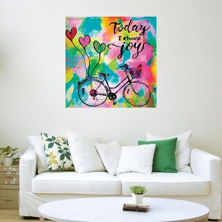 Foto 3 | Cuadro Decorativo - Hoy Escojo La Alegria - Ivan Guaderrama - Arte Moderno - Impresión En Lienzo - Fine Art Tj