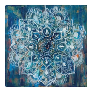 Foto 1 | Cuadro Decorativo - Mandala En Azul Ii - Danhui Nai - Arte Abstracto - Impresión En Lienzo - Fine Art Tj