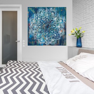 Foto 3 | Cuadro Decorativo - Mandala En Azul Ii - Danhui Nai - Arte Abstracto - Impresión En Lienzo - Fine Art Tj