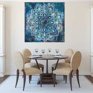Foto 4 | Cuadro Decorativo - Mandala En Azul Ii - Danhui Nai - Arte Abstracto - Impresión En Lienzo - Fine Art Tj