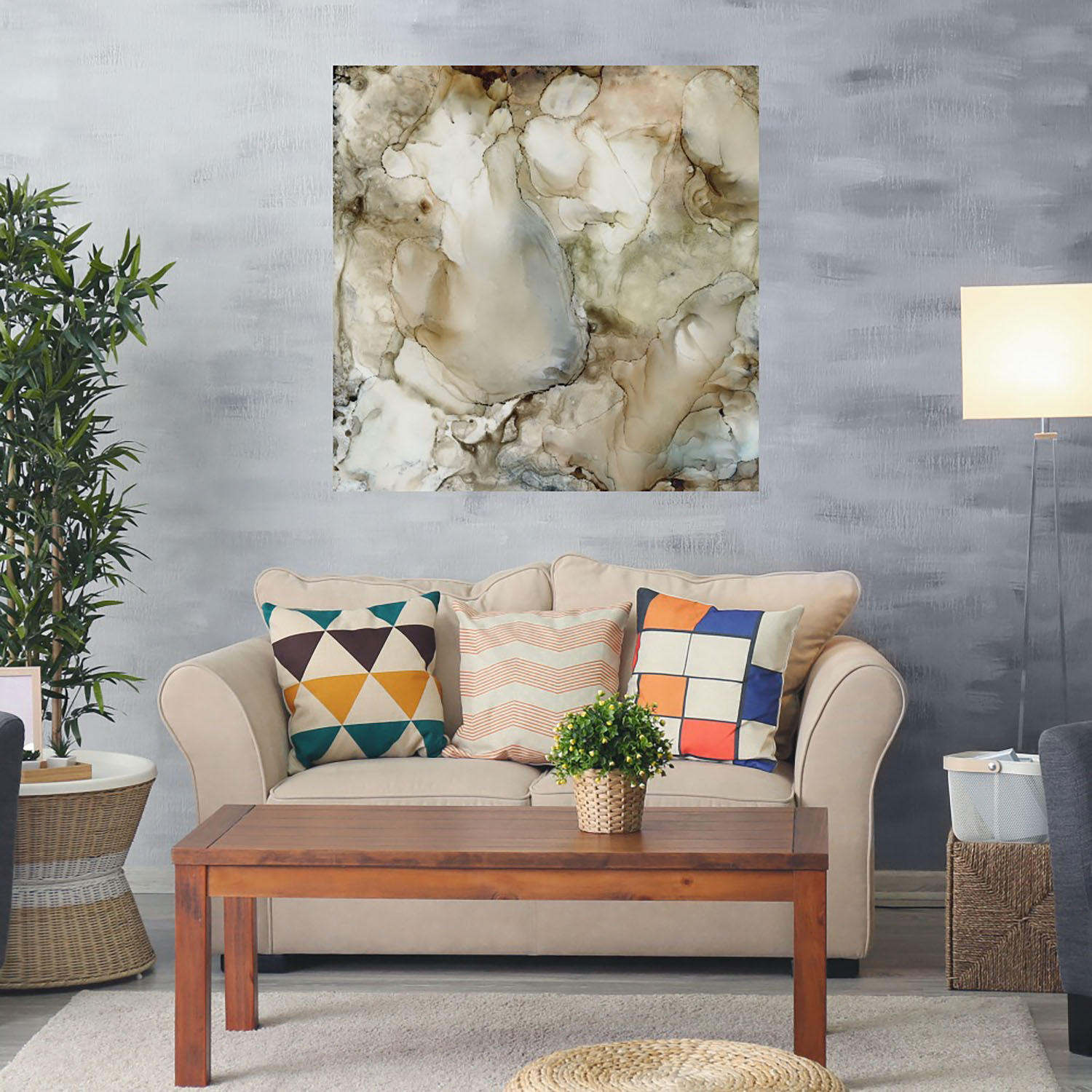 Foto 2 | Cuadro Decorativo - Lavado De Piedra Ii - Carol Robinson  - Arte Abstracto - Impresión En Lienzo - Fine Art Tj