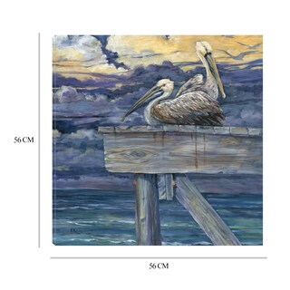 Foto 6 | Cuadro Decorativo - Muelle Pelícano - Paul Brent - Arte Animales - Impresión En Lienzo - Fine Art Tj