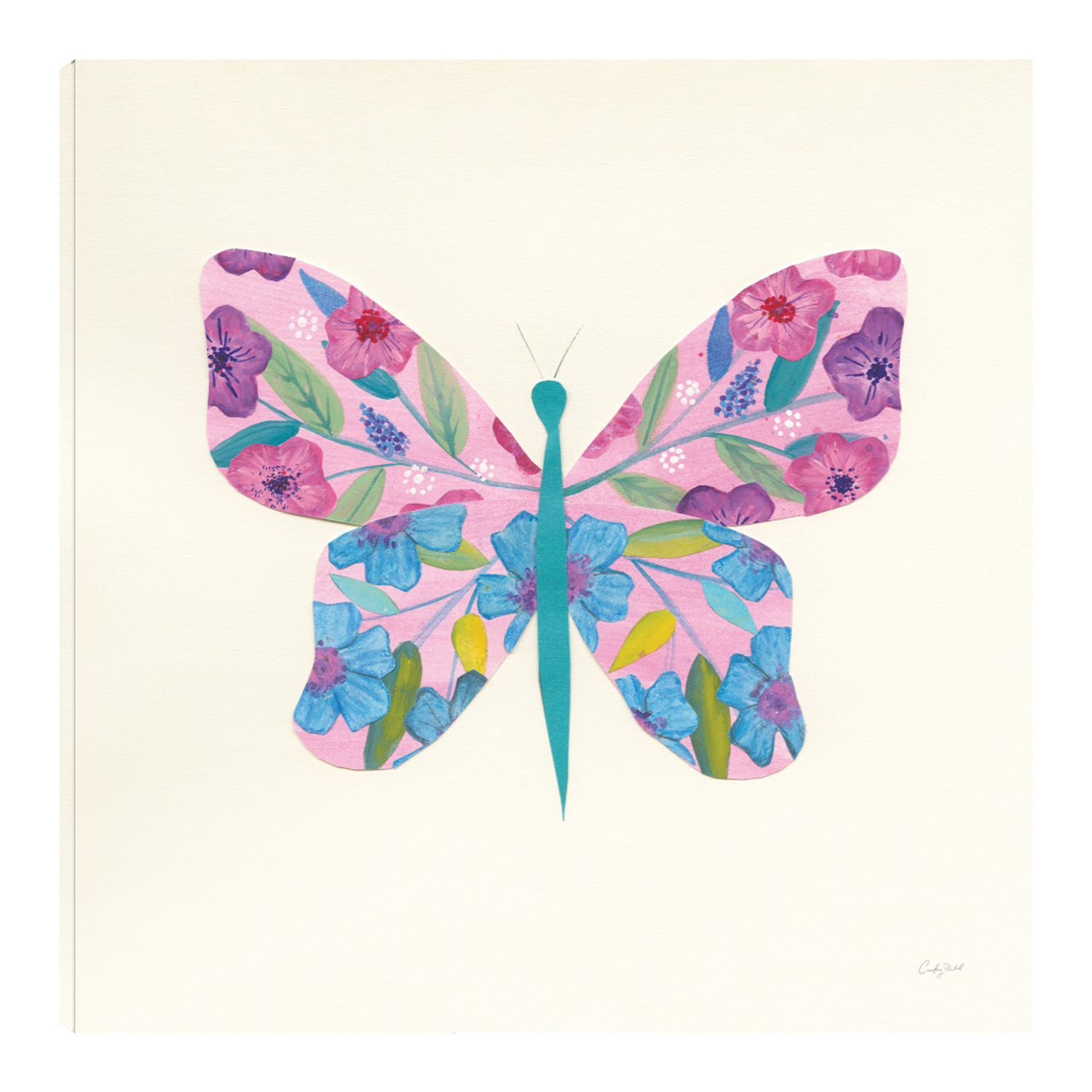 Cuadro Decorativo Fine Art TJ 'Jardín de Mariposa II' de Courtney Prahl 94 x 94 cm