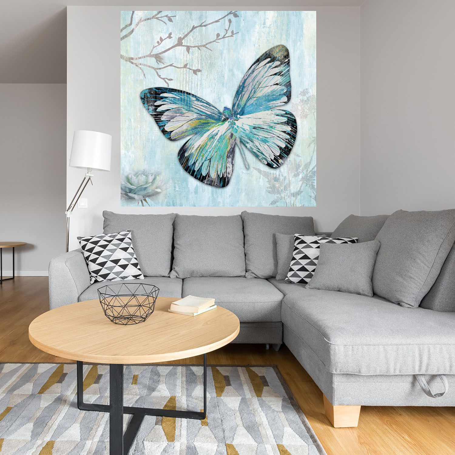 Foto 5 pulgar | Cuadro Decorativo - Mariposa Azul I - Heather Hayes  - Arte Animales - Impresión En Lienzo - Fine Art Tj