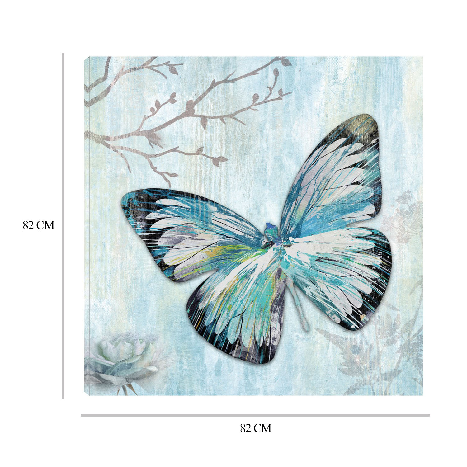 Foto 7 pulgar | Cuadro Decorativo - Mariposa Azul I - Heather Hayes  - Arte Animales - Impresión En Lienzo - Fine Art Tj