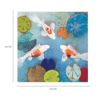 Foto 6 | Cuadro Decorativo - Koi 2 - Fine Art Tj - Aleah Koury - Arte Animales - Impresión En Lienzo