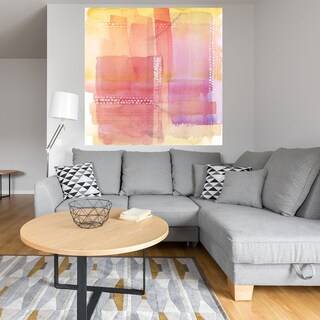 Foto 4 | Cuadro Decorativo - Líneas De Agua Rosa - Nikki Chu - Arte Abstracto - Impresión En Lienzo - Fine Art Tj