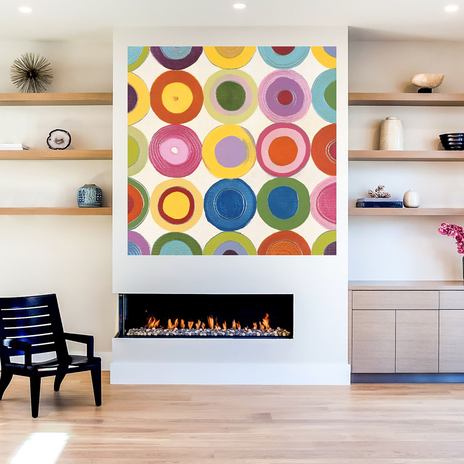 Foto 5 | Cuadro Decorativo - Hojas Rústicas - Fine Art Tj - K. Nari  - Arte Moderno - Impresión En Lienzo