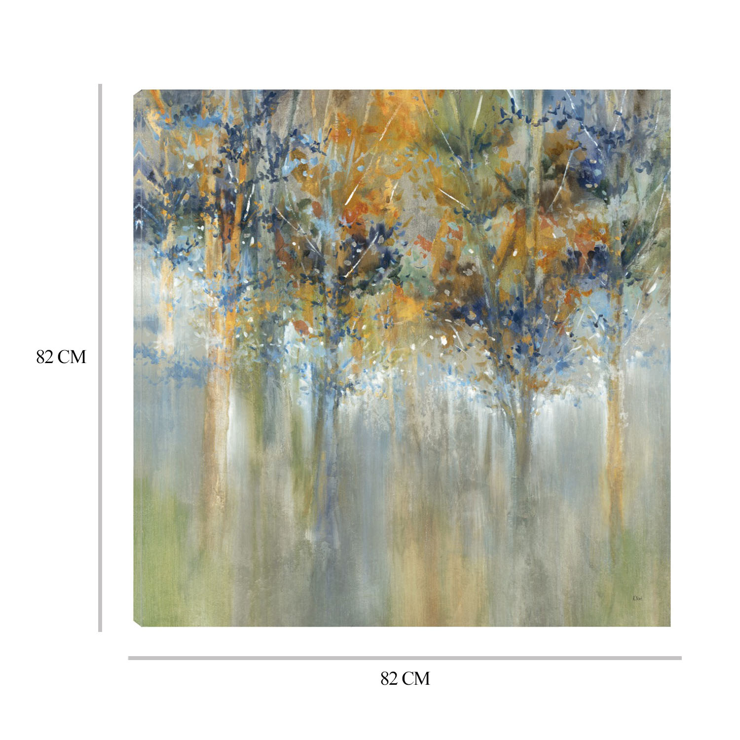 Foto 6 | Cuadro Decorativo - Hojas Rústicas - Fine Art Tj - K. Nari  - Arte Moderno - Impresión En Lienzo