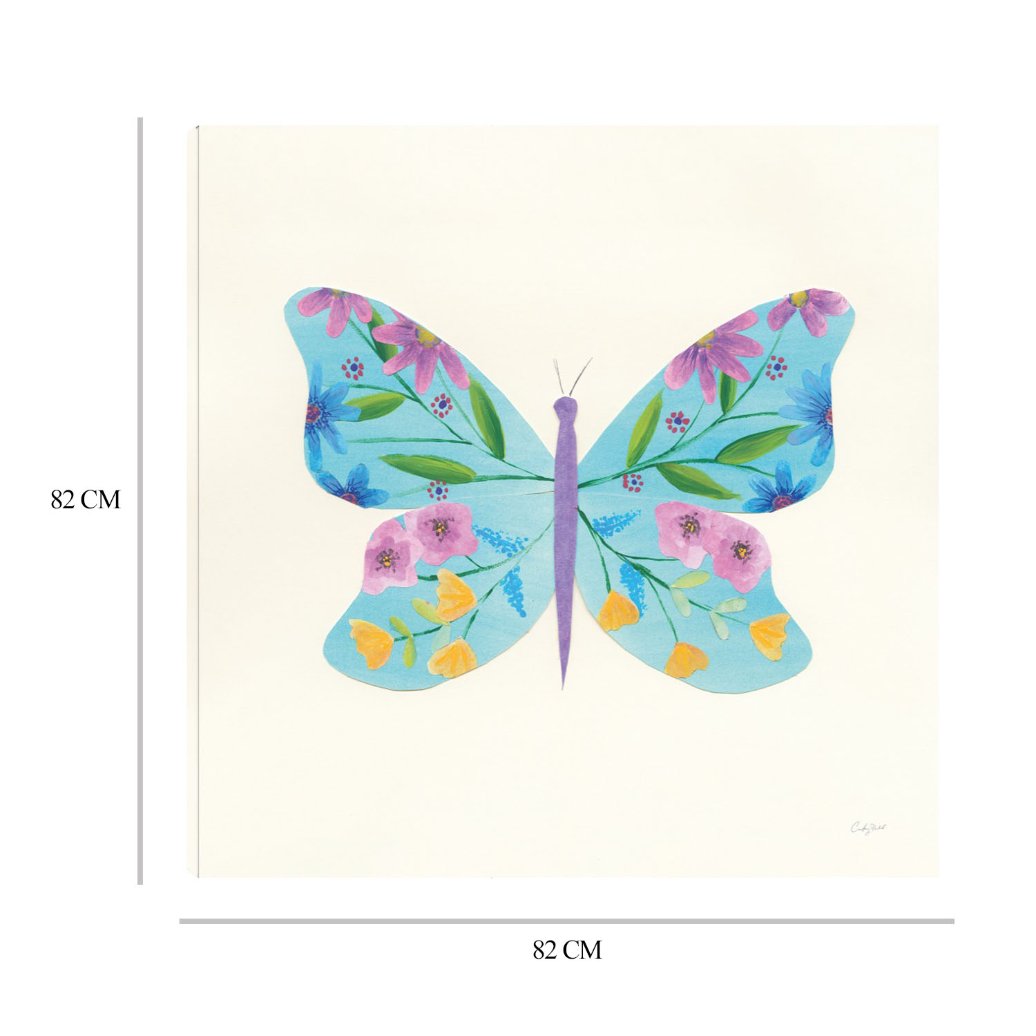 Foto 6 | Cuadro Decorativo Fine Art Tj Jardín De Mariposa Iv