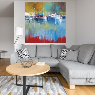Foto 4 | Cuadro Decorativo - Mástiles En Metung - Craig Trewin Penny - Arte Costa - Impresión En Lienzo - Fine Art Tj