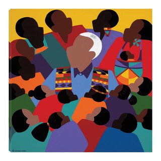 Foto 1 | Cuadro Decorativo - Madiba Mandela - Synthia Saint James - Arte Moderno - Impresión En Lienzo - Fine Art Tj