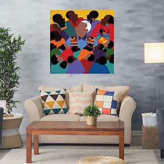 Foto 2 | Cuadro Decorativo - Madiba Mandela - Synthia Saint James - Arte Moderno - Impresión En Lienzo - Fine Art Tj