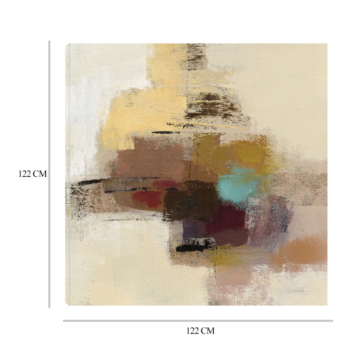 Foto 6 | Cuadro Decorativo - Guinda Abstracto Ii - Silvia Vassileva  - Arte Moderno - Impresión En Lienzo - Fine Art Tj