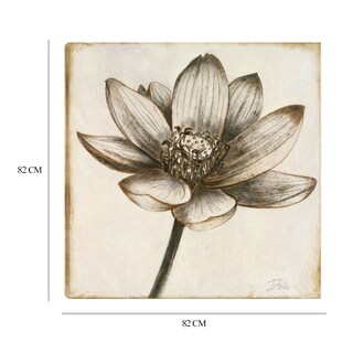 Foto 6 | Cuadro Decorativo - Loto En Sepia Ii - Patricia Pinto - Arte Floral - Impresión En Lienzo - Fine Art Tj
