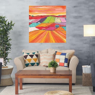 Foto 2 | Cuadro Decorativo - Gloriosos Campos De Maíz En Escocia - Caroline Duncan Art - Arte Moderno - Impresión En L