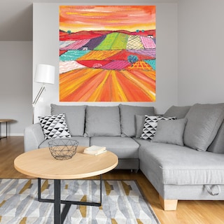 Foto 4 | Cuadro Decorativo - Gloriosos Campos De Maíz En Escocia - Caroline Duncan Art - Arte Moderno - Impresión En L
