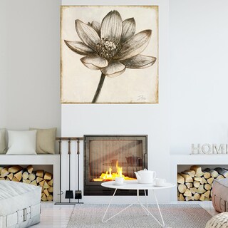 Foto 4 | Cuadro Decorativo - Loto En Sepia Ii - Patricia Pinto - Arte Floral - Impresión En Lienzo - Fine Art Tj