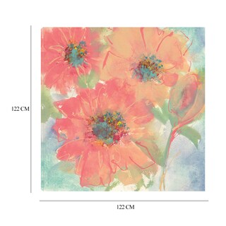 Foto 6 | Cuadro Decorativo - Flores Rosas I - Chris Paschke - Arte Moderno - Impresión En Lienzo - Fine Art Tj