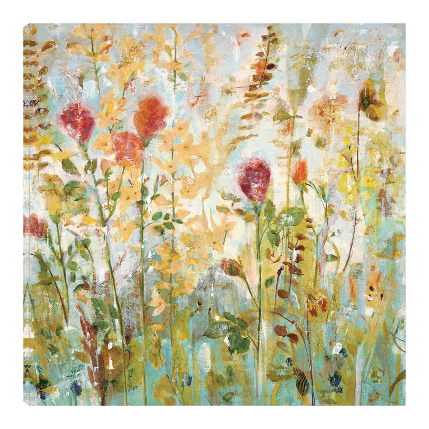 Cuadro Decorativo Fine Art TJ 'Jardín de Flores Salvaje' de Jill Martin 82 x82 cm