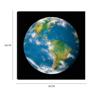 Foto 6 | Cuadro Decorativo Fine Art TJ 'Globo Terráqueo II' de Contemporary Photography 56 x 56 cm