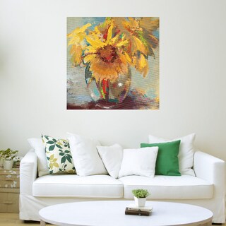 Foto 3 | Cuadro Decorativo - Girasoles En Agua - Beth Forst - Arte Moderno - Impresión En Lienzo - Fine Art Tj