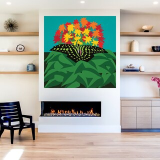 Foto 5 | Cuadro Decorativo - Mariposa Con Flores - Synthia Saint James - Arte Animales - Impresión En Lienzo - Fine Art Tj