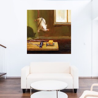 Foto 5 | Cuadro Decorativo - Margaritas Naranjas En Jarrón Azul - Jane Slivka - Arte Floral - Impresión En Lienzo - Fine Art Tj