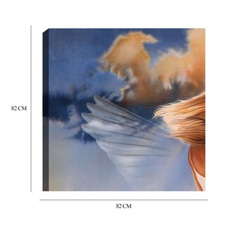 Foto 6 | Cuadro Decorativo - Mujer En Roca Y Alas - John Rowe - Arte Moderno - Impresión En Lienzo - Fine Art Tj