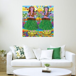 Foto 3 | Cuadro Decorativo Fine Art Tj Juguete de Chica Hula Howie Green Arte Moderno Impresión en Lienzo