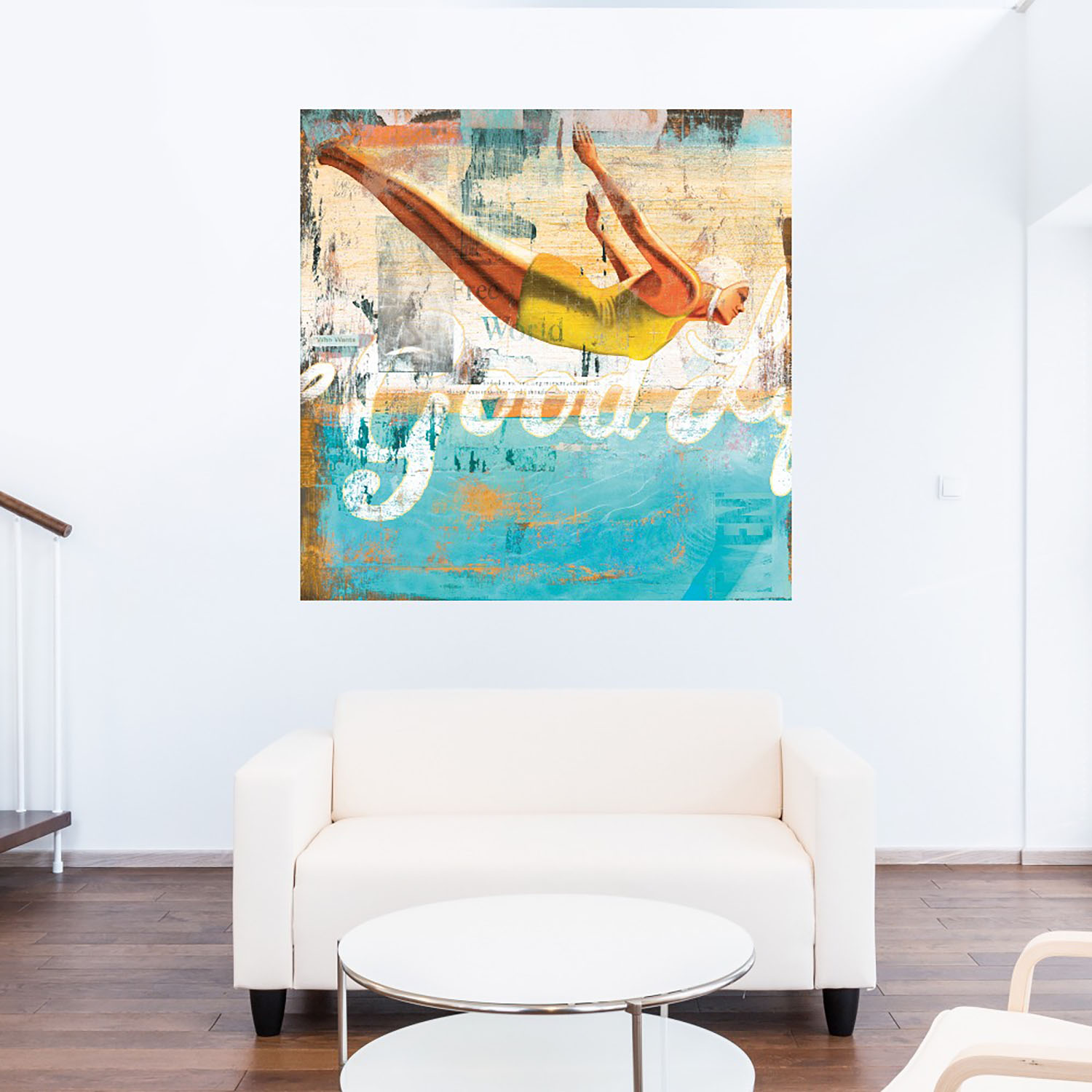 Foto 5 | Cuadro Decorativo - Globo Terraqueo Dorado Y Negro - Belle Maison  - Arte Moderno - Impresión En Lienzo - Fine Art Tj