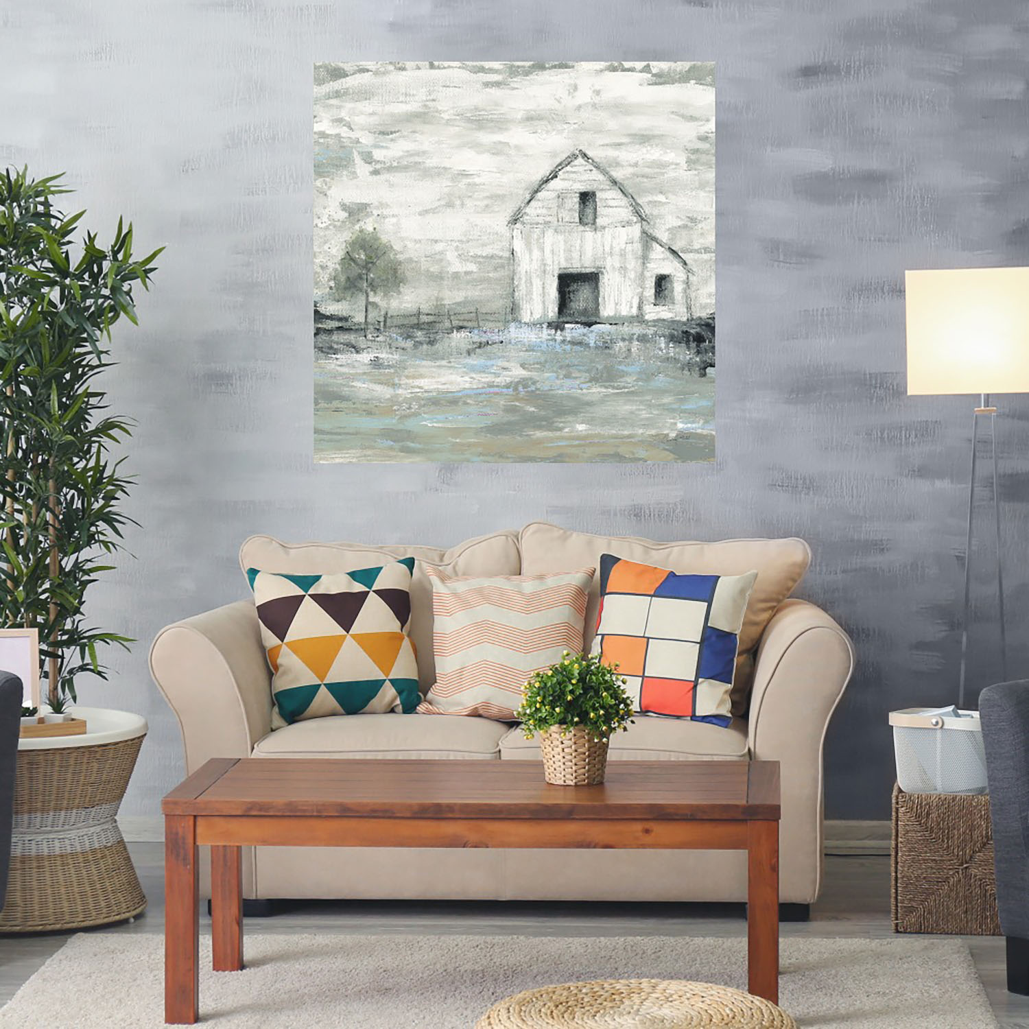 Foto 2 | Cuadro Decorativo - Granero De Iowa Ii - Courtney Prahl  - Arte Moderno - Impresión En Lienzo - Fine Art Tj