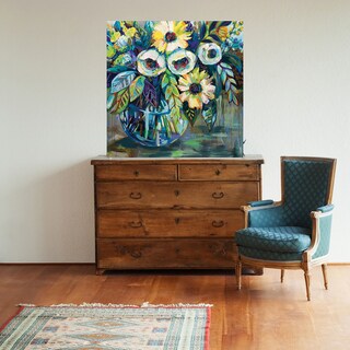 Foto 2 | Cuadro Decorativo - Luz Azul - Jeanette Vertentes - Arte Floral - Impresión En Lienzo - Fine Art Tj