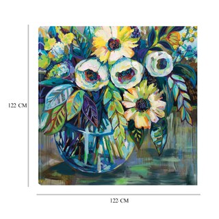 Foto 6 | Cuadro Decorativo - Luz Azul - Jeanette Vertentes - Arte Floral - Impresión En Lienzo - Fine Art Tj