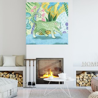Foto 4 | Cuadro Decorativo - Guepardo Juguetón - Elizabeth Medley - Arte Moderno - Impresión En Lienzo - Fine Art Tj