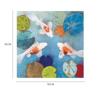 Foto 6 | Cuadro Decorativo - Koi 2 - Aleah Koury - Arte Animales - Impresión En Lienzo - Fine Art Tj