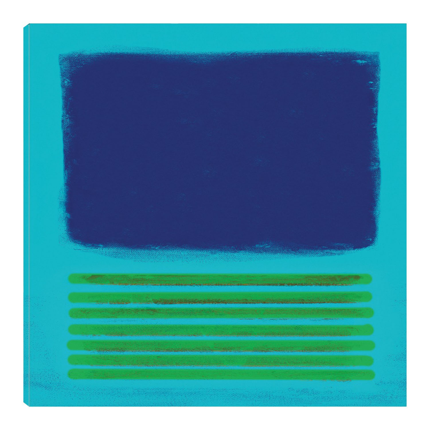 Foto 1 | Cuadro Decorativo - Metamorfosis Verde Azulado - Patricia Pinto  - Arte Abstracto - Impresión En Lienzo - Fine Art Tj