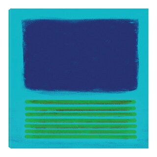 Foto 1 | Cuadro Decorativo - Metamorfosis Verde Azulado - Patricia Pinto - Arte Abstracto - Impresión En Lienzo - Fine Art Tj