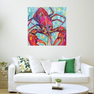 Foto 3 | Cuadro Decorativo - Langosta Lilly Iii - Jeanette Vertentes - Arte Animales - Impresión En Lienzo - Fine Art Tj